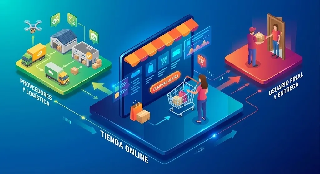 cómo funciona el ecommerce desde una tienda virtual