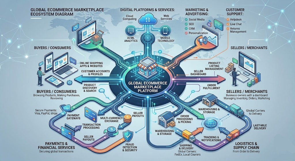 Tendencias de marketplaces en 2026: análisis estratégico del ecommerce global